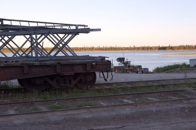 Tracks along the river