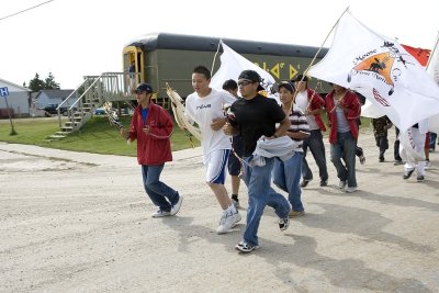 Unity Runners in town for National Cree Gathering