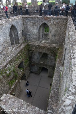 The Blarney Stone at top center of the shot.