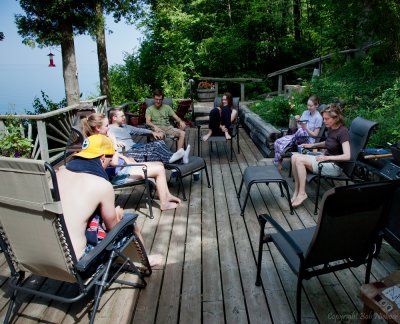 Breakfast on the deck