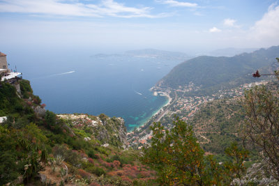 Day 3 - View from Eze back over to Villafranche, Fance