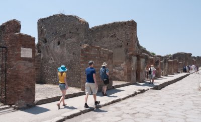 Day 6 - Alecz, Steve and me - Pompeii Streets