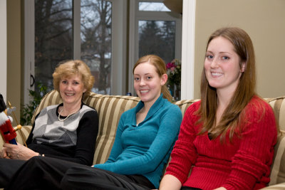 Grandma, Rebecca and Lindsay - Christmas Day