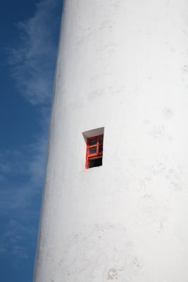 Lighthouse window, Punta Sur, Cozumal, Mexico - January 1