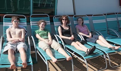 Lazy, windy afternoon on deck