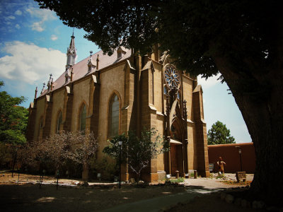 Loretto Chapel from the Shade Tree