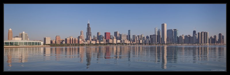 Chicago Skyline in the Early Morning Light