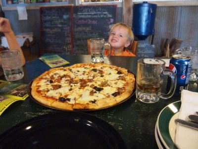 Pizza Place in Jasper We Ate At--Food Is Here