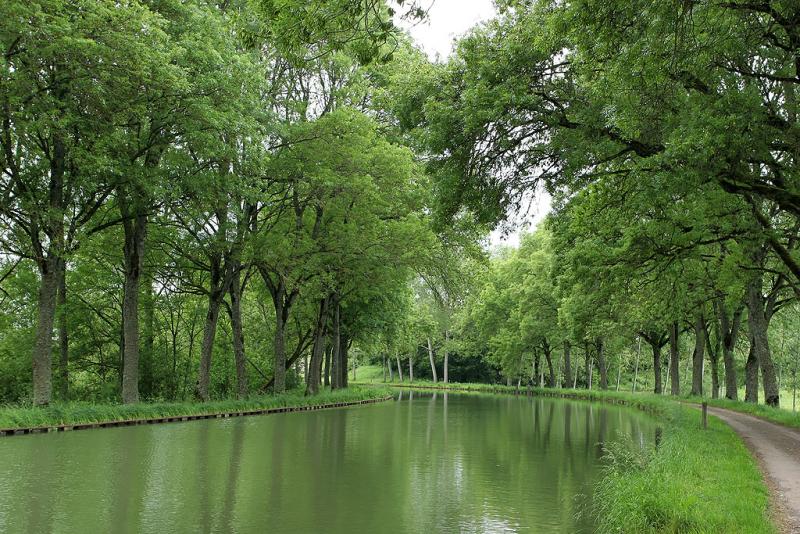 Le long du canal de Bourgogne près de Chateauneuf en Auxois