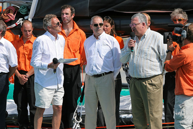 Baptme du maxi trimaran Groupama 3