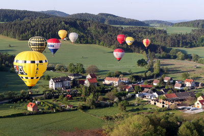 A week in Czech Republic : balloons flights in Bohemia - Saturday morning flight