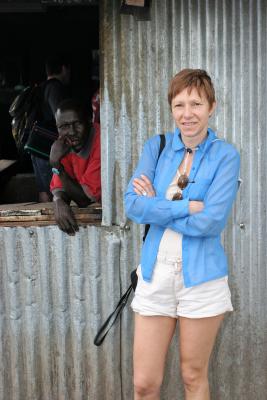 Visite d'une cole de brousse prs de la rserve de Masa-Mara