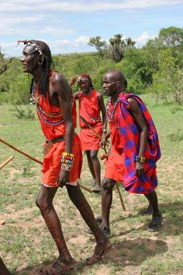 Visite d'un village Masa situ en bordure de la rserve de Masa-Mara