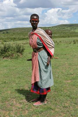 Visite dun village Masa situ en bordure de la rserve de Masa-Mara