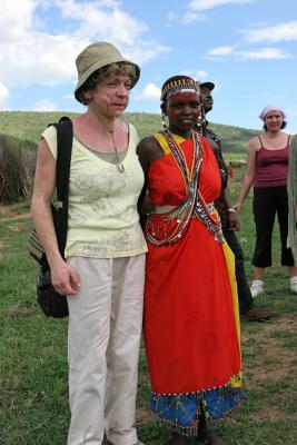 Visite d'un village Masa situ en bordure de la rserve de Masa-Mara