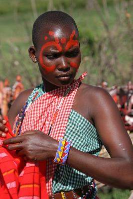 Visite dun village Masa situ en bordure de la rserve de Masa-Mara