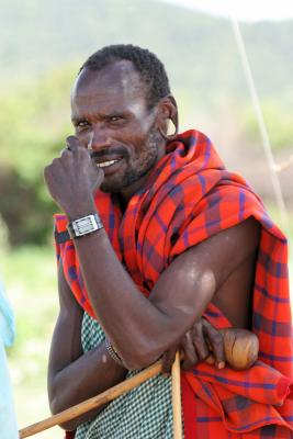 Visite d'un village Masa situ en bordure de la rserve de Masa-Mara