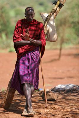 Dpart de la rserve d'Ambosli vers celle de Tsavo Ouest