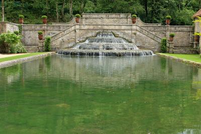 Visite de l'abbaye de Fontenay - La cascade et le bassin de rserve d'eau
