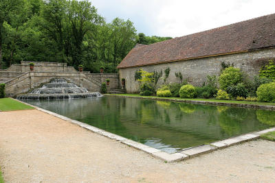 Visite de l'abbaye de Fontenay - Le bassin et l'hostellerie
