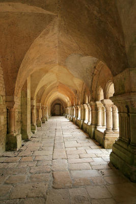 Visite de l'abbaye de Fontenay - Le clotre
