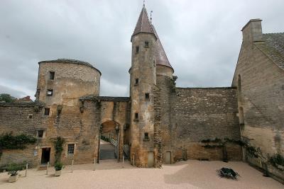 Visite du chateau de Chateauneuf en Auxois dans la Cte d'Or, en Bourgogne