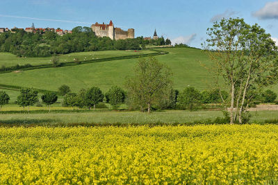Paysage de la Cte d'Or autour de Chateauneuf en Auxois
