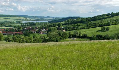 Paysage de la Cte d'Or autour de Chateauneuf en Auxois