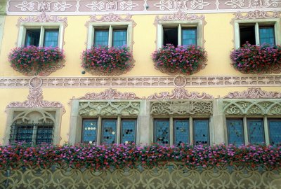 20 Visite de la ville d'Obernai - dtail d'une maison