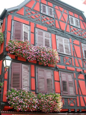 227 Découverte du village de Ribeauvillé - détail d'une maison