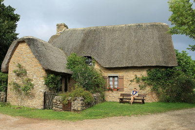 Maison  toit de chaume de Krhinet un village class de la Grande Brire - MK3_4425_DXO.jpg