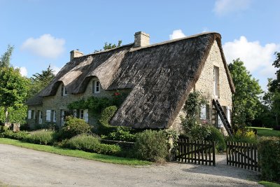 Maison  toit de chaume dans le hameau de Kerhouguet - IMG_0376_DXO.jpg