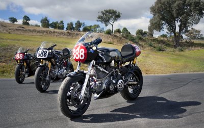 Irving Vincents at Broadford Motorcycle Track