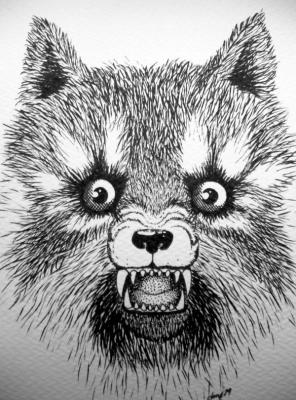 Snarling, uh.....fox? Wolf? Wolverine? Whatever...