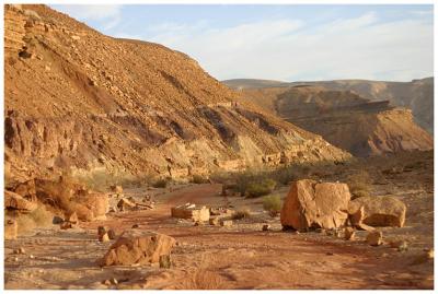 The red part of Nekrot wadi