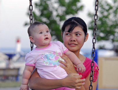 Maria and Daisy at Bronte Creek
