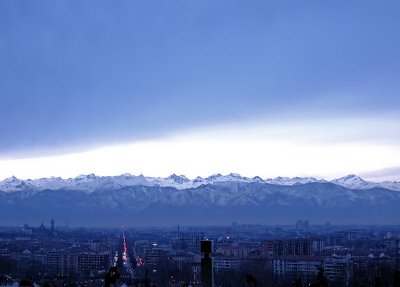 The view over the Alps is so clear today...