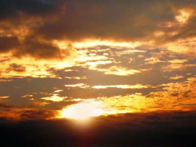 When the sky is on fire...