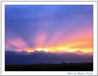 My Private Boreal Sunset ...