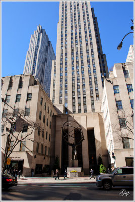 Atlas, one of the Rockefeller  center's Art Deco icons