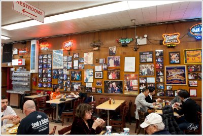 inside Katz's Deli