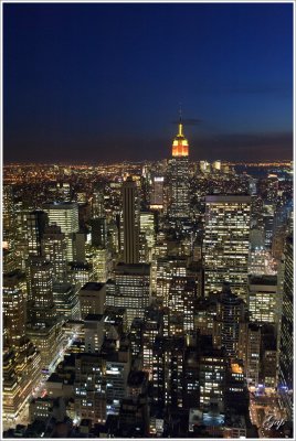 View from Top of the Rock, Rockefeller Center's observation deck