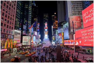 Times Square at night