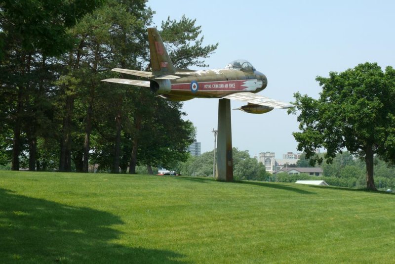 CL-13 (F-86 Sabre Mk. 5) Golden Hawk BEFORE Restoration, Zwicks Island Centennial Park, Belleville