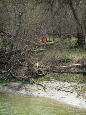 Visible Life Saving Equipment (Spring) Near Humber River, Toronto, Ontario