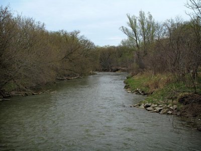 Spring, Humber River, Rowntree Mills Park, Toronto, Ontario