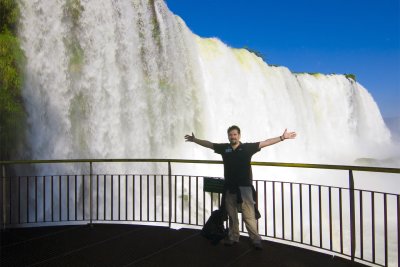 At Iguazu Falls Brazil