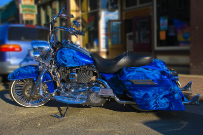 Blue Harley