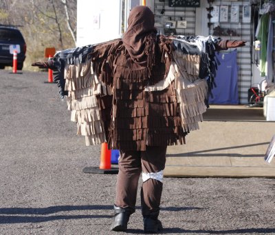 Samiha in her Rough-legged Hawk costume