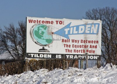 Tilden - 1/2 way between the equator and the north pole!